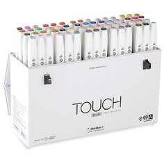 Художественный маркер TOUCH Набор маркеров спирт. двухсторонних "Set A" TOUCH BRUSH ShinHan Art, 60цв.