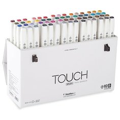 Художественный маркер TOUCH Набор маркеров спирт. двухсторонних "Set B" TOUCH BRUSH ShinHan Art, 60цв.