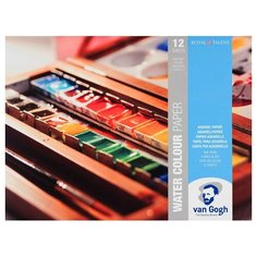 Бумага для акварели Royal Talens Альбом для акварели Van Gogh 300г/м2 30х40см, 12л., склейка по 4 сторонам