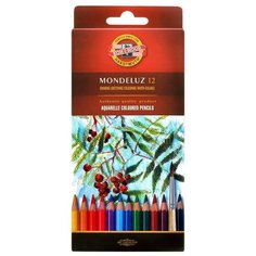Акварельные карандаши KOH-I-NOOR Набор карандашей акварельных худож. "Mondeluz" KOH-I-NOOR, 12цв.