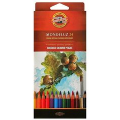 Акварельные карандаши KOH-I-NOOR Набор карандашей акварельных худож. "Mondeluz" KOH-I-NOOR, 24цв.