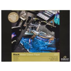 Бумага для акварели Royal Talens Альбом для акварели Rembrandt 360г/м2 24х32см черный 10л., склейка