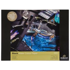 Бумага для акварели Royal Talens Альбом для акварели Rembrandt 360г/м2 30х40см черный, 10л., склейка
