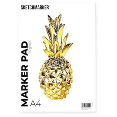 Бумага для графики SKETCHMARKER Альбом для маркеров SKETCHMARKER Marker, 75г/м2, А4, 50л. (склейка по короткой стороне, мягкая обложка)