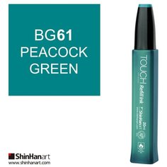 Художественный маркер TOUCH Заправка для спирт. маркеров TOUCH ShinHan Art, 20мл, зеленый павлин