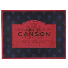 Бумага для акварели Canson Блок для акварели Heritage CANSON, 300г/м2, 31х41см, Сатин, склейка 20 листов