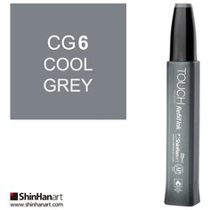 Художественный маркер TOUCH Заправка для спирт. маркеров TOUCH ShinHan Art, 20мл, серый холодный 6