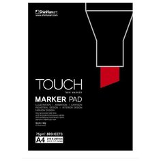 Бумага для графики TOUCH Альбом для маркеров А4 75г/м2 "TOUCH Marker Pad" ShinHan Art, 50 листов