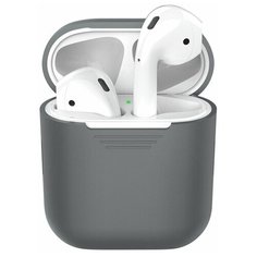 Чехол силиконовый Deppa для AirPods, серый