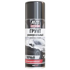 Аэрозольный грунт-праймер AVS Crystal Universal Primer черный 0.5 л