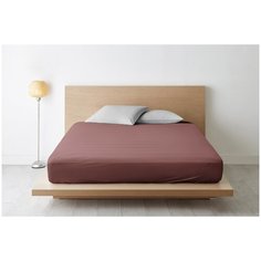 Простыня на резинке ночь нежна Шоколад, Поплин гл/кр 140х200х20