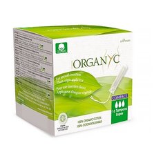 Organyc тампоны Super с компактным аппликатором, 3 капли, 16 шт.