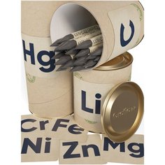 Контейнеры для раздельного сбора батареек на утилизацию "Pb Li Hg белый" ×3 2.75л Grafia ink