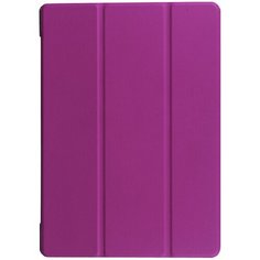 Чехол-обложка MyPads для Huawei MediaPad M2 10.0 M2-A01W/L 10.1 тонкий умный кожаный на пластиковой основе с трансформацией в подставку фиолетовый