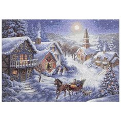 Набор для вышивания крестиком DIMENSIONS Катание на санях, 38*28 см (DMS-08689)