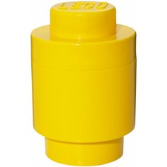 Контейнер LEGO Storage Brick 1 Round (4030) желтый
