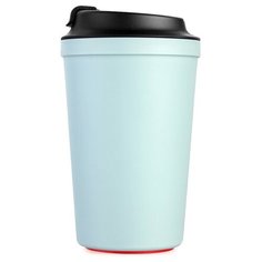 Термокружка на присоске "Coffee Buddy" с двойными стенками / Автомобильная термокружка для кофе с герметичной крышкой из силикона / Вакуумная термокружка из пластика для холодных и горячих напитков, 340 мл