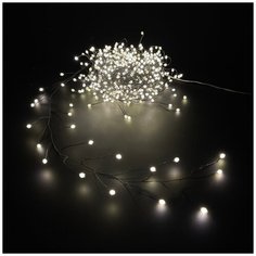 Гирлянда Luca Lighting Нить Капельки 84918, 1500 см, 600 ламп, белый/черный провод