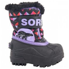 Сапоги Sorel Toddler Snow Commander Print 2018 Black, Paisley Purple