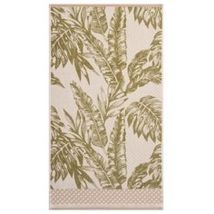 Полотенце банное 50х90 см, 100% хлопок, 460 г/м2, Foglie di palma, Cleanelly, пестротканое, Россия, ПЦС-2602-4039