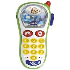 Интерактивная развивающая игрушка Chicco Музыкальный телефон с фотокамерой, белый
