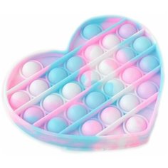 Pop it Тактильная Игрушка антистресс с пузырьками / Пупырка / Поп ит пупырка сенсорная игрушка для развития моторики / Развивающая игра для детей и взрослы (Сердце) Pastila