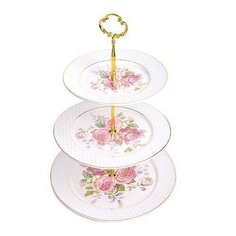 Ваза конфетница 3х ярусная Loraine 28664 KSMB-28664