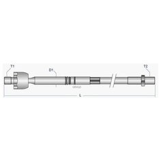 Тяга Рулевая Mb Sprinter/Vw Lt 96-06 Лев/ПравБез Наконечника) Moog арт. ME- AX-6343