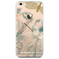 Силиконовый чехол "Тени стрекоз" на Apple iPhone 6 Plus/6S Plus / Айфон 6 Плюс/Айфон 6С Плюс Case Place