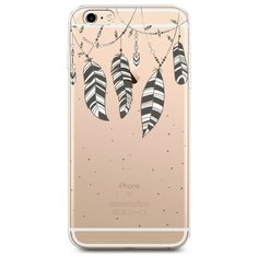 Силиконовый чехол "Гирлянда из перьев 3" на Apple iPhone 6 Plus/6S Plus / Айфон 6 Плюс/Айфон 6С Плюс Case Place