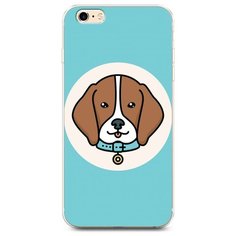 Силиконовый чехол "Собака в ошейнике" на Apple iPhone 6 Plus/6S Plus / Айфон 6 Плюс/Айфон 6С Плюс Case Place