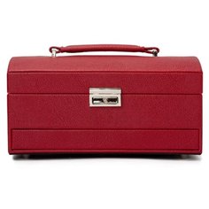Шкатулка из искусственной кожи IsmatDecor автомат, S-6209-4 бордовый