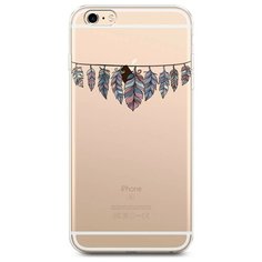 Силиконовый чехол "Гирлянда из перьев 1" на Apple iPhone 6 Plus/6S Plus / Айфон 6 Плюс/Айфон 6С Плюс Case Place