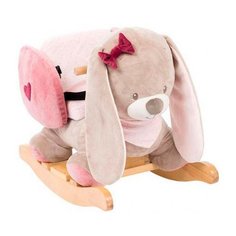 Качалка Nattou Кролик - Nina, Jade & Lili бежево-розовый