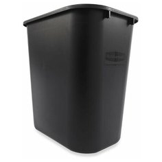 Корзина/Ведро для мусора прямоугольная офисная Soft Wastebaskets, 26,6 л Черный, Rubbermaid