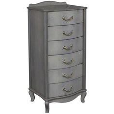 Комод Leset Джульетта узкий 6 ящиков, Серый ясень