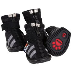 Обувь для собак RUKKA размер 4, Черный на молнии