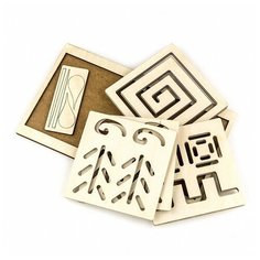 WoodLand Toys Межполушарная доска "Квадрат" (для рисования двумя руками, 6 дощечек)