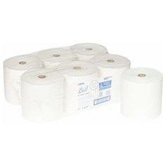 6687 Бумажные полотенца в рулонах Scott XL белые однослойные (6 рулонов 354 метра)