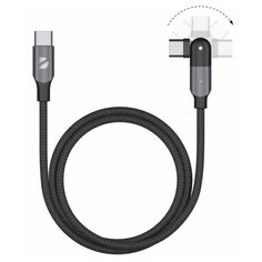 Кабель Deppa USB-C - USB-C поворотный, 180˚, 1.2м Black (арт.72330)