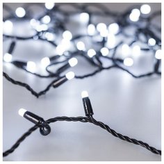 Светодиодная гирлянда ARD-STRING-CLASSIC-10000-BLACK-100LED-MILK-STD White (230V, 7W) (Ardecoled, IP65)