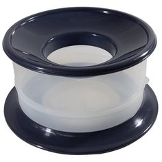Миска непроливайка 1,3л+0,8л PICNIK для воды и корма пластик, темно синий Georplast