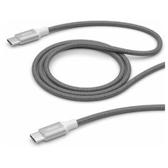 Кабель Deppa USB-C - USB-C 1м, серый (арт. 72304)