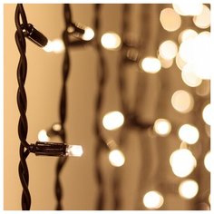 Светодиодная гирлянда ARD-CURTAIN-PRO-2000x3000-BLACK-760LED-FLASH WARM/WARM (230V, 70W) (Ardecoled, IP65)