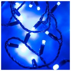 Светодиодная гирлянда ARD-STRING-CLASSIC-10000-BLACK-100LED-FLASH BLUE (230V, 7W) (Ardecoled, IP65)
