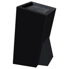 Арт. MS-01А Подставка для ножей квадратная (лапша), черная Tim A