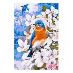 Раскраска по номерам «Весенние птицы», Molly (Молли)