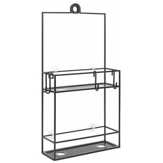 Полка-органайзер для душа Umbra Cubiko чёрная (023461-040)