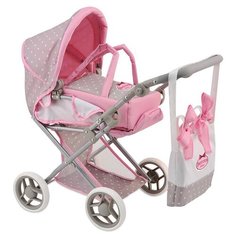 Коляска-трансформер Dimian BD1608-M4 серый/розовый