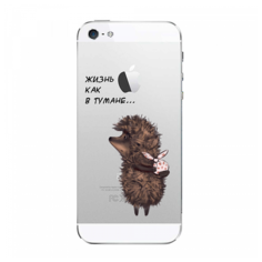 Накладка Deppa Art Case iPhone 5/5S/SE Союзмультфильм Ежик (арт. 100570)